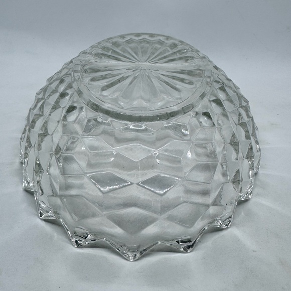 Vintage Fostoria American Clear Pressed Glass Oval Divided Relish Vegetable Dish - Picture 5 of 5